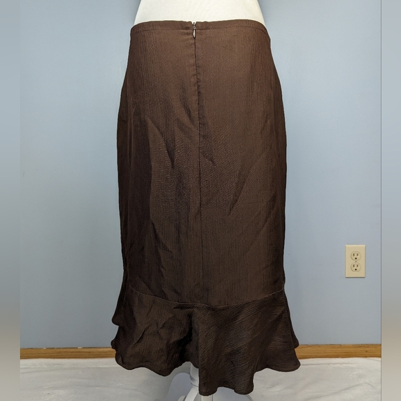 Bebe vintage brown silk skirt - Picture 3 of 5